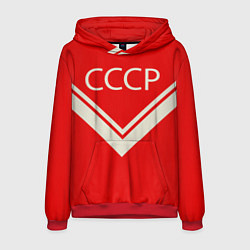 Толстовка-худи мужская СССР хоккейная форма, цвет: 3D-красный