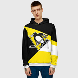 Толстовка-худи мужская Pittsburgh Penguins Exclusive, цвет: 3D-белый — фото 2