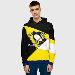 Толстовка-худи мужская Pittsburgh Penguins Exclusive, цвет: 3D-синий — фото 2