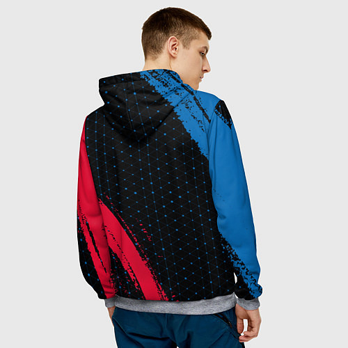 Мужская толстовка FC BAYERN БАВАРИЯ / 3D-Меланж – фото 4