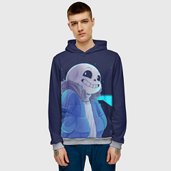 Толстовка-худи мужская UNDERTALE, цвет: 3D-меланж — фото 2