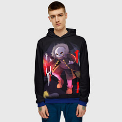 Толстовка-худи мужская UNDERTALE, цвет: 3D-синий — фото 2