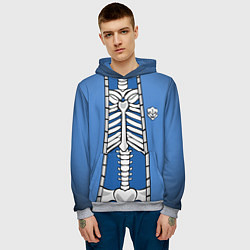 Толстовка-худи мужская КУРТКА САНСА SANS, цвет: 3D-меланж — фото 2