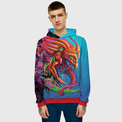 Толстовка-худи мужская HyperBeast, цвет: 3D-красный — фото 2