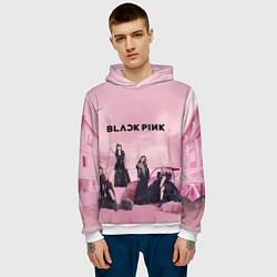 Толстовка-худи мужская BLACKPINK x PUBG, цвет: 3D-белый — фото 2