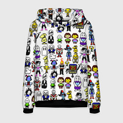 Толстовка-худи мужская UNDERTALE, цвет: 3D-черный