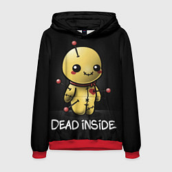 Толстовка-худи мужская DEAD INSIDE, цвет: 3D-красный