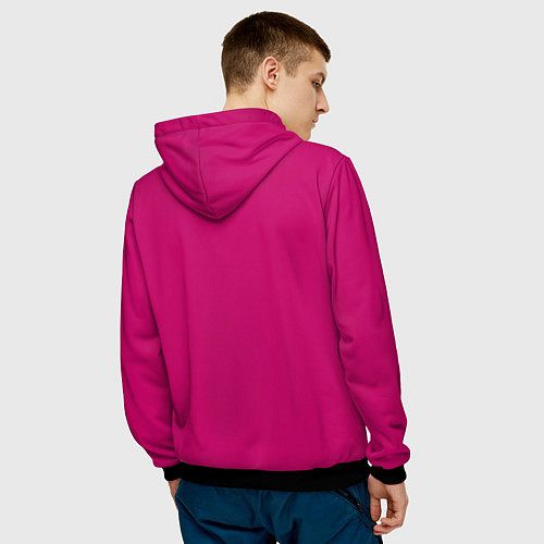 Мужская толстовка Boris Norris - Corpse Paint / 3D-Черный – фото 4