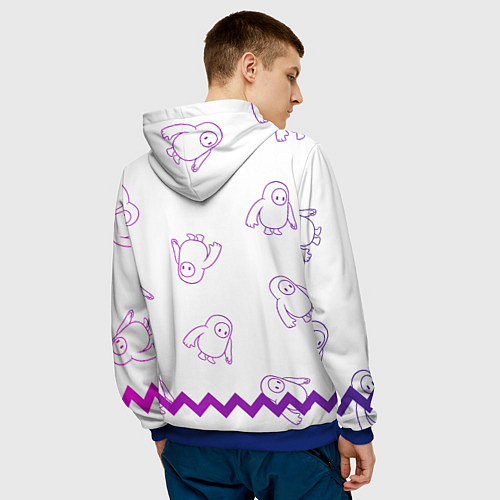 Мужская толстовка Fall Guys / 3D-Синий – фото 4