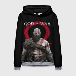 Толстовка-худи мужская God of War, цвет: 3D-меланж