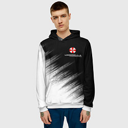 Толстовка-худи мужская Амбрелла, цвет: 3D-белый — фото 2