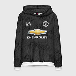 Толстовка-худи мужская MANCHESTER UNITED 2021 - AWAY, цвет: 3D-белый