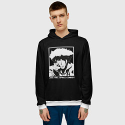 Толстовка-худи мужская Увидимся, ковбой, цвет: 3D-белый — фото 2