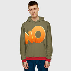 Толстовка-худи мужская 3d no, цвет: 3D-красный — фото 2