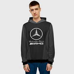 Толстовка-худи мужская MERCEDES-BENZ, цвет: 3D-черный — фото 2