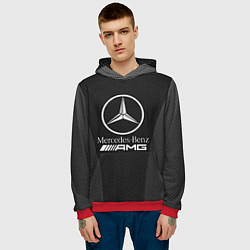 Толстовка-худи мужская MERCEDES-BENZ, цвет: 3D-красный — фото 2