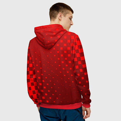 Мужская толстовка Дзюба / 3D-Красный – фото 4