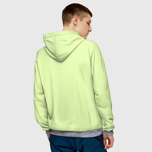 Мужская толстовка Пузырьки опыта / 3D-Меланж – фото 4