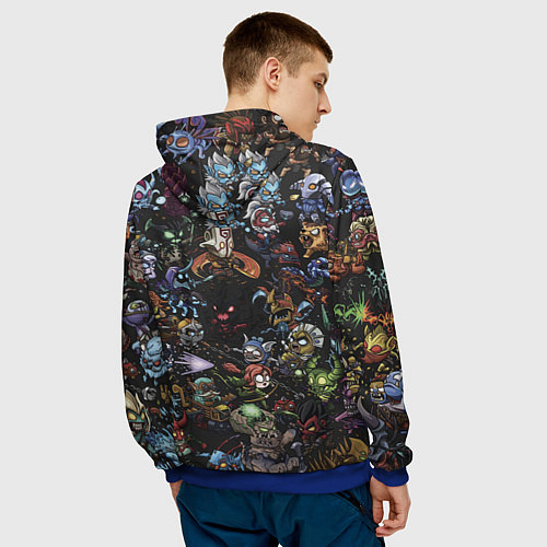 Мужская толстовка Heros Dota 2 / 3D-Синий – фото 4