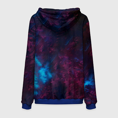 Мужская толстовка ЗВЕЗДНЫЙ ВОЛК / 3D-Синий – фото 2
