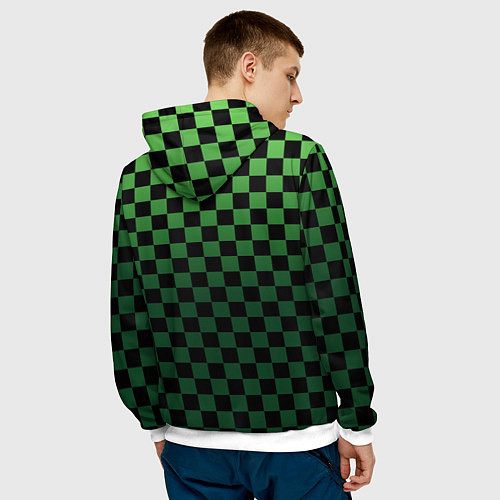 Мужская толстовка Minecraft / 3D-Белый – фото 4