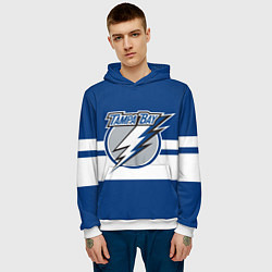 Толстовка-худи мужская TAMPA BAY LIGHTING, цвет: 3D-белый — фото 2