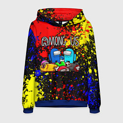 Толстовка-худи мужская AMONG US, цвет: 3D-синий
