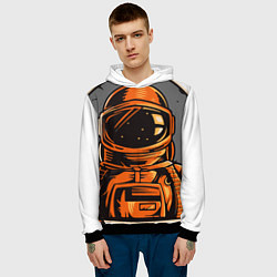 Толстовка-худи мужская Космонавт, цвет: 3D-черный — фото 2