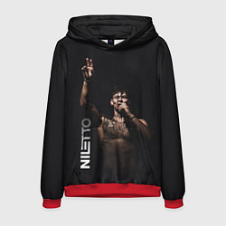 Толстовка-худи мужская NILETTO, цвет: 3D-красный
