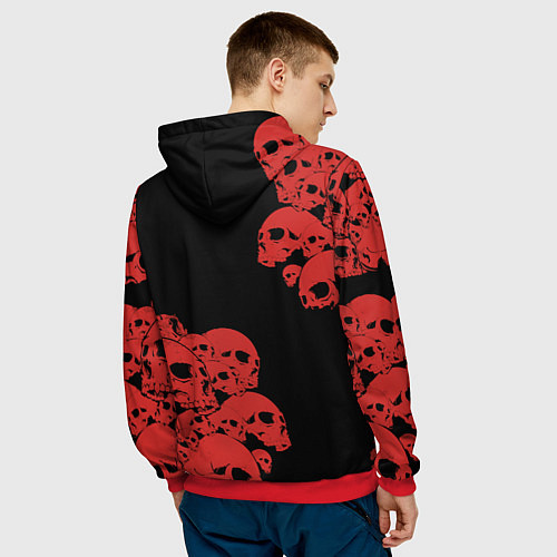 Мужская толстовка Horror / 3D-Красный – фото 4