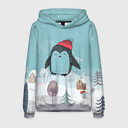 Мужская толстовка Милый пингвин