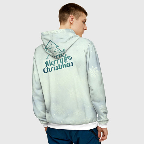 Мужская толстовка Хо! / 3D-Белый – фото 4