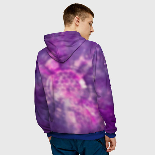 Мужская толстовка Незуко, Камадо / 3D-Синий – фото 4