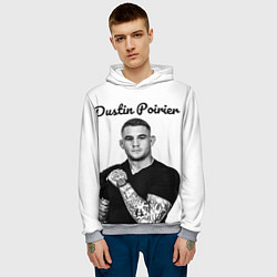 Толстовка-худи мужская Dustin Poirier, цвет: 3D-меланж — фото 2