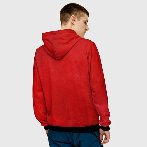 Мужская толстовка Человек Бензопила / 3D-Черный – фото 4