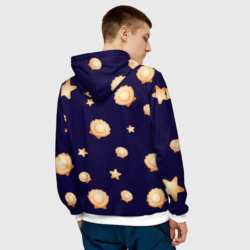 Мужская толстовка АкваДискоТека / 3D-Белый – фото 4