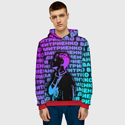 Толстовка-худи мужская Ваня Дмитриенко Неон, цвет: 3D-красный — фото 2