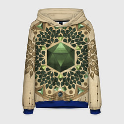 Толстовка-худи мужская DnD Dices: Pattern, цвет: 3D-синий