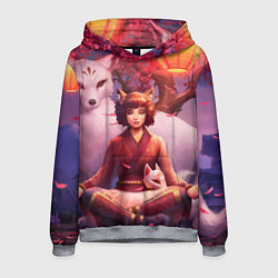 Мужская толстовка Девушка-лиса