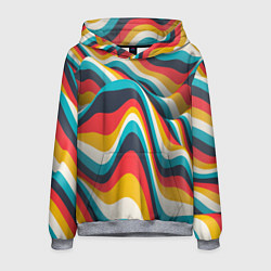 Мужская толстовка Цветные волны