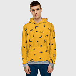 Толстовка-худи мужская Теплый ветер, цвет: 3D-меланж — фото 2