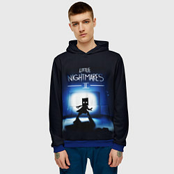Толстовка-худи мужская Little Nightmares 2 МОНО, цвет: 3D-синий — фото 2