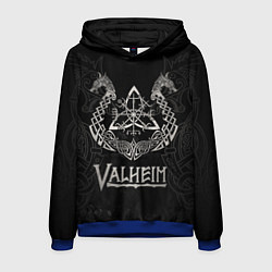 Толстовка-худи мужская Valheim, цвет: 3D-синий