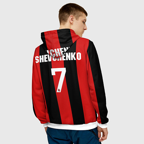 Мужская толстовка Шевченко / 3D-Белый – фото 4