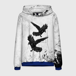 Толстовка-худи мужская Gothic crows, цвет: 3D-синий