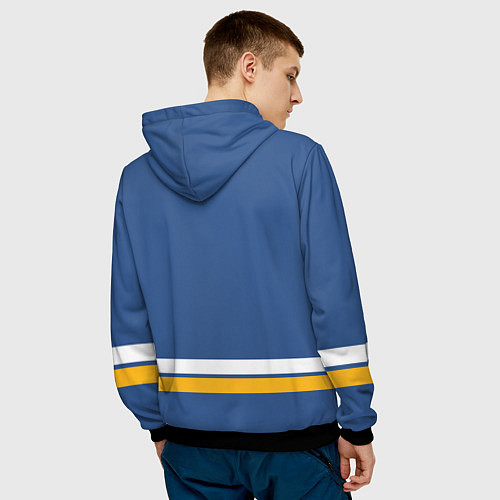 Мужская толстовка Сент-Луис Блюз Форма1 / 3D-Черный – фото 4