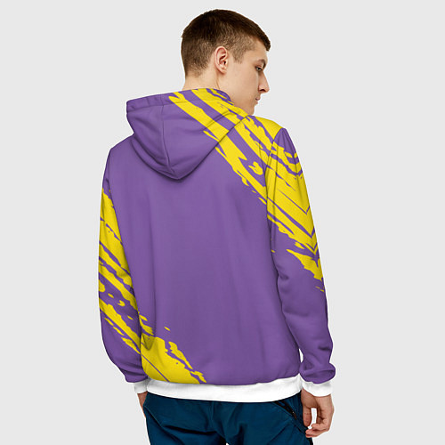 Мужская толстовка Лион Dota 2 / 3D-Белый – фото 4