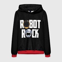 Толстовка-худи мужская Robot Rock, цвет: 3D-красный