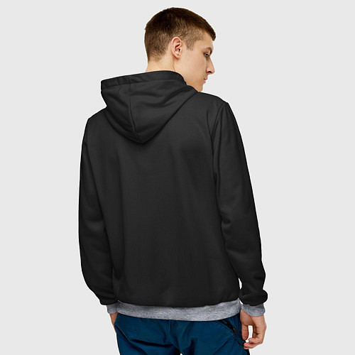 Мужская толстовка Космическое приключение / 3D-Меланж – фото 4