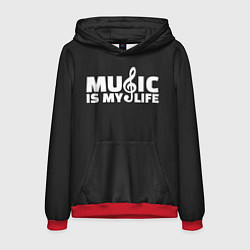 Мужская толстовка Music is My Life